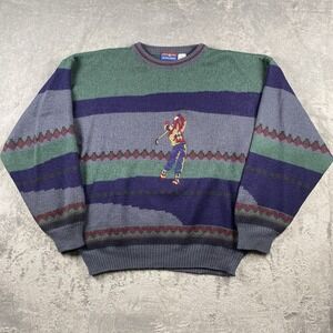 Vintage Buckingham Golf Sweater XXL Knit Long Sleeve Pullover Wool Blend